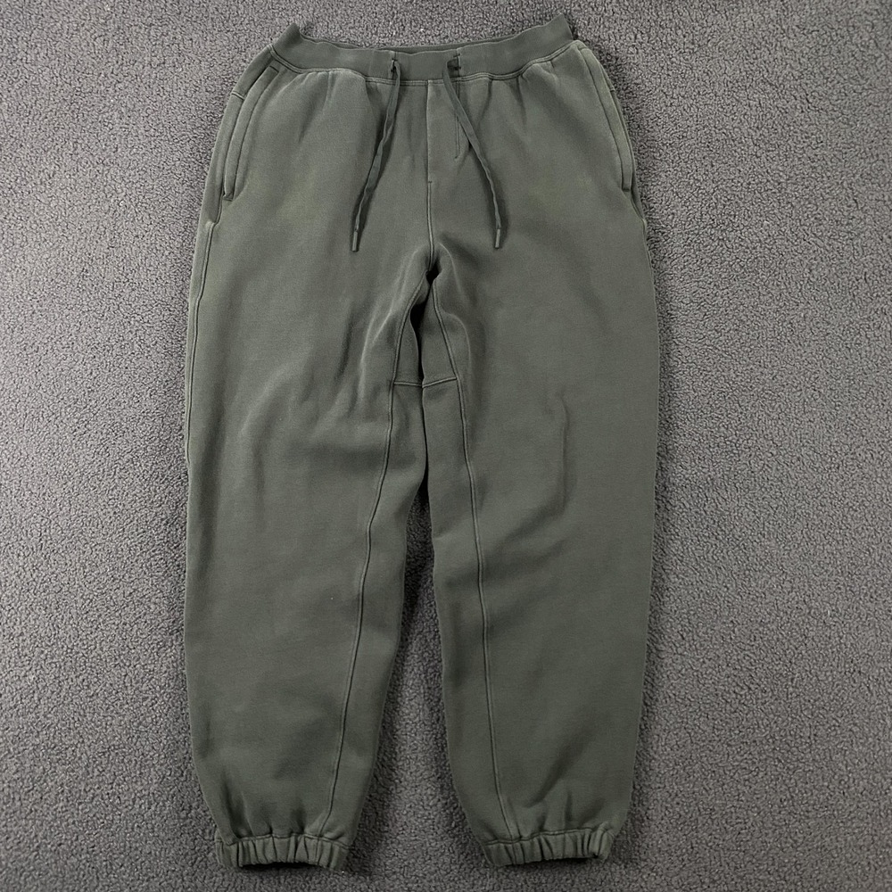 Lululemon Steady State Jogger Pants Mens Small Green Fleece Sweatpants LM5AVSS‎